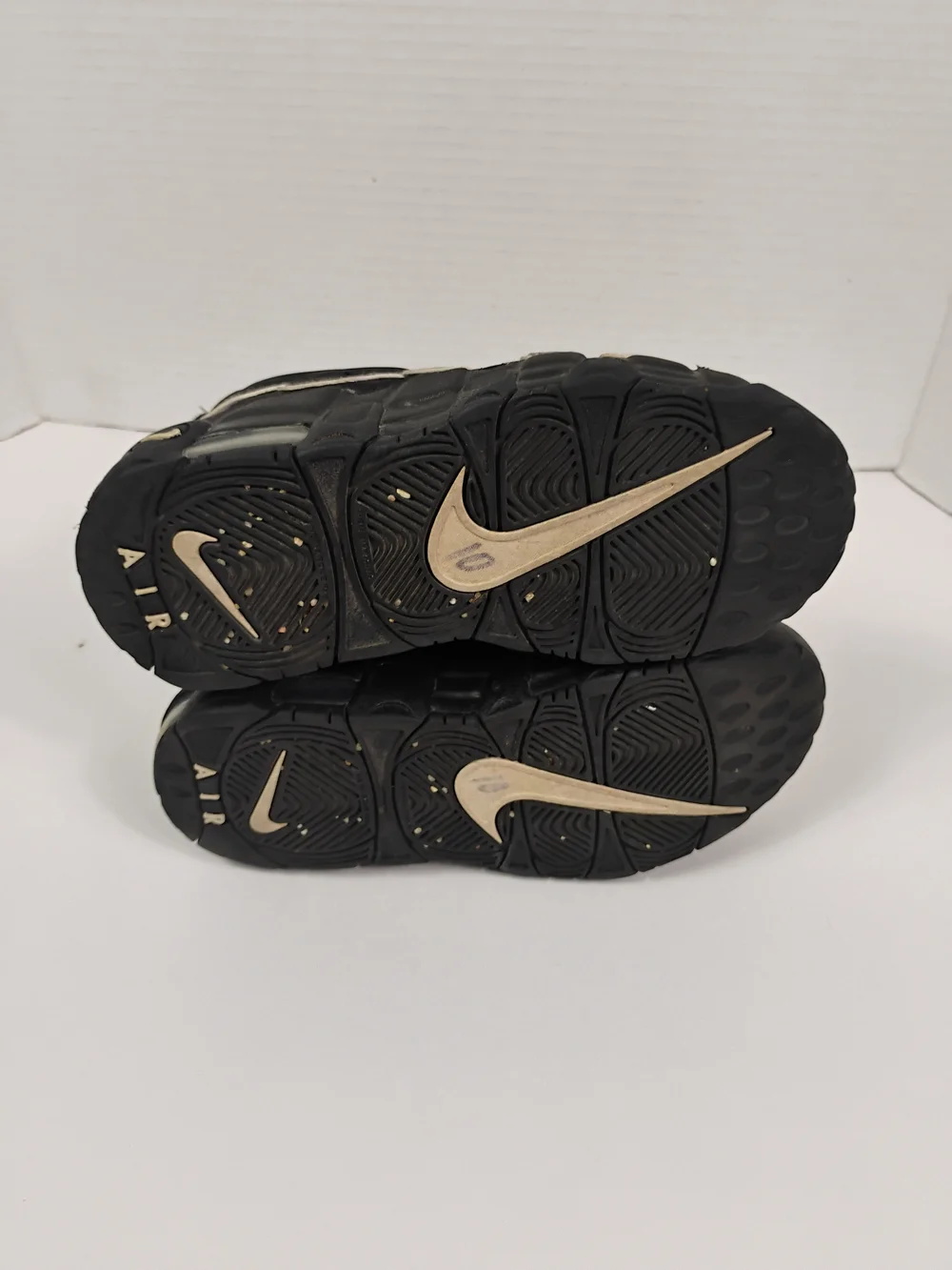 Kids Black 'AIR' Sneakers with White Trim